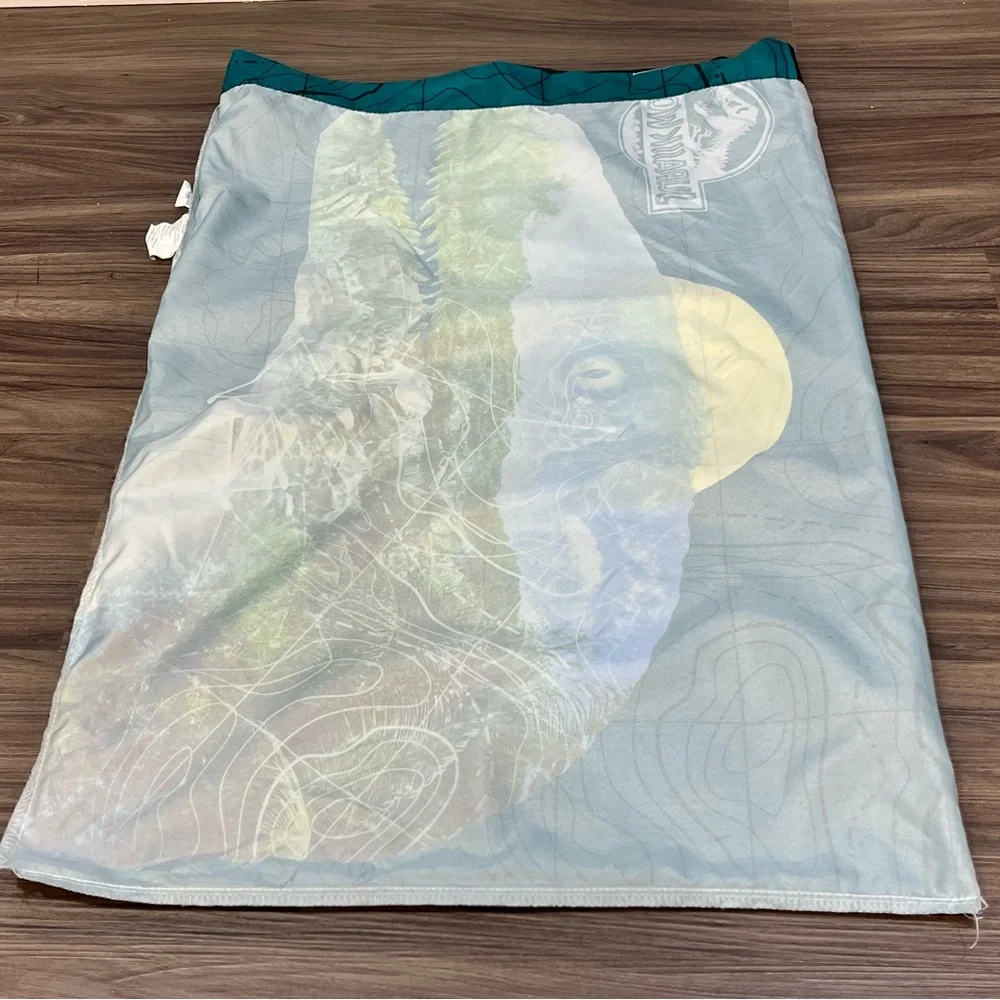 2015 Jurassic World Double Sided Dinosaur Pillowcase Velociraptor Triceratops